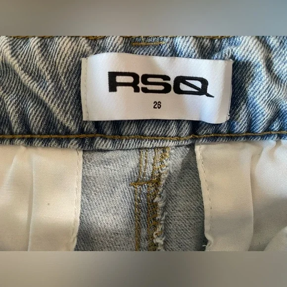 RSQ Women's Wide Leg Denim Cargo Jeans Size 26 - Picture 9 of 10